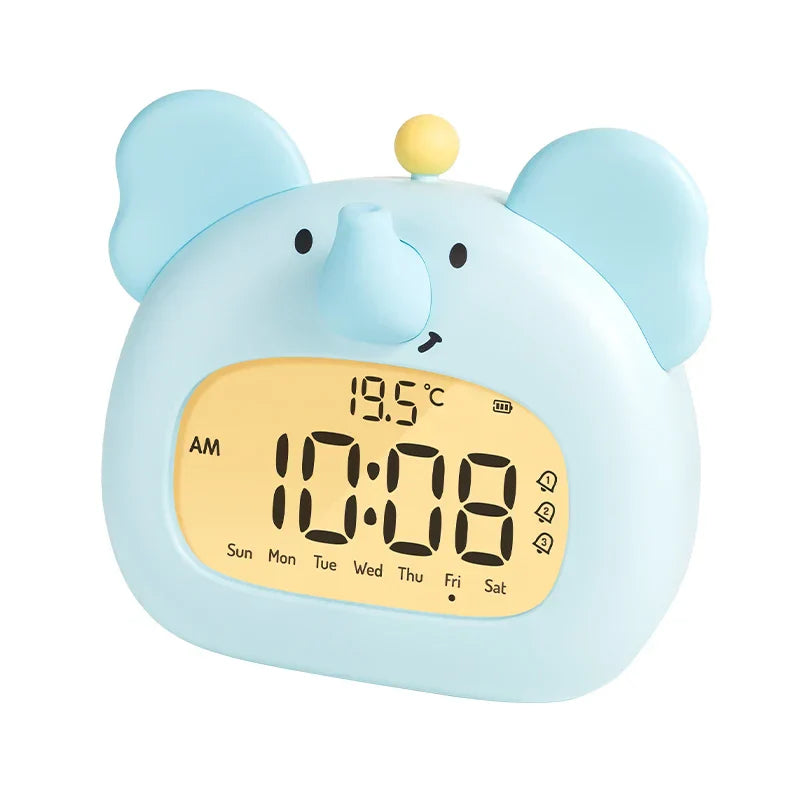 Réveil LED pour Enfants | Horloge Numérique avec Veilleuse et Affichage de Température | Chargement USB Type C pour un Sommeil Apaisé