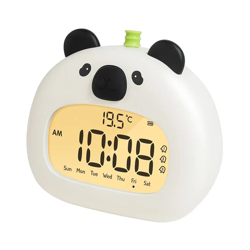 Réveil LED pour Enfants | Horloge Numérique avec Veilleuse et Affichage de Température | Chargement USB Type C pour un Sommeil Apaisé