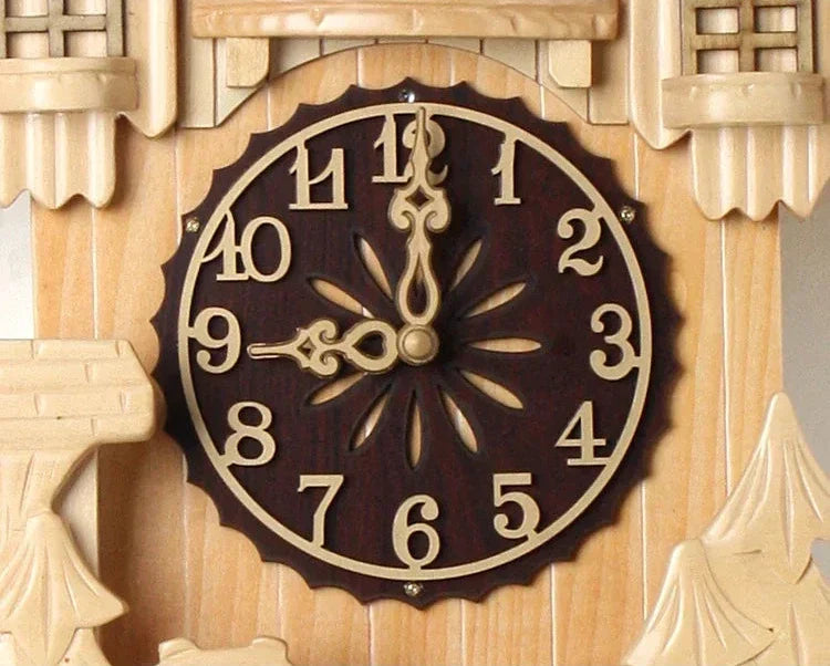 ROMAN - Horloge coucou bois cadran romain