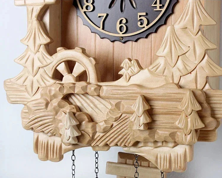 ROMAN - Horloge coucou bois cadran romain
