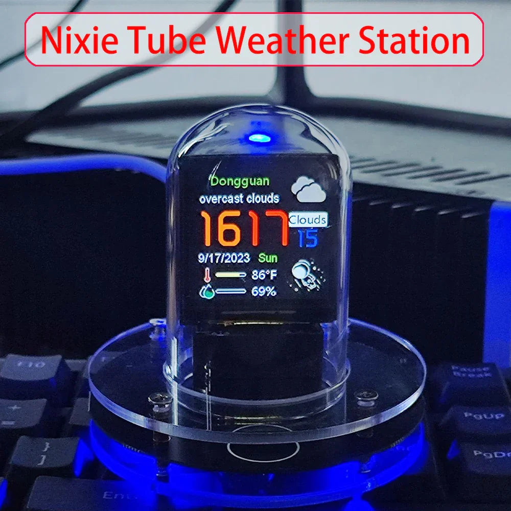 TEMPO - Horloge Nixie mini station météo