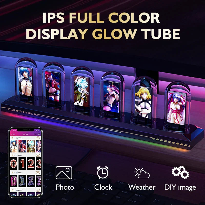 LUMINA - Horloge Nixie RGB personnalisable