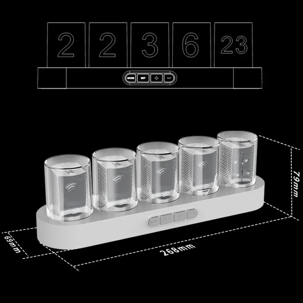 SPECTRA - Horloge Nixie RGB design