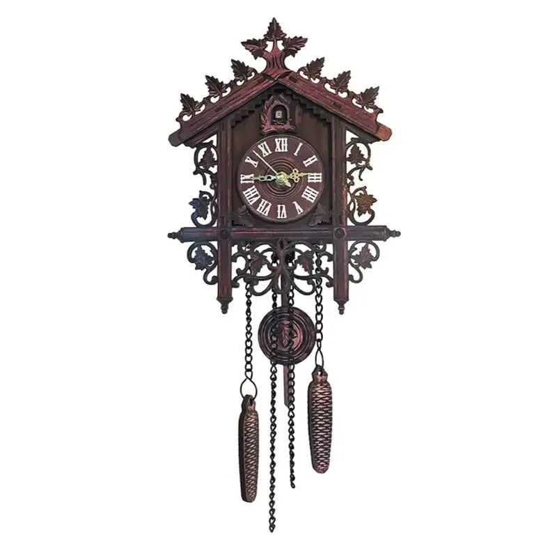 VARDA - Horloge coucou bois vintage