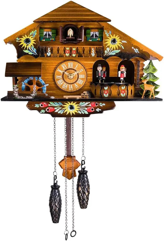 CABANE - Horloge coucou bois chalet