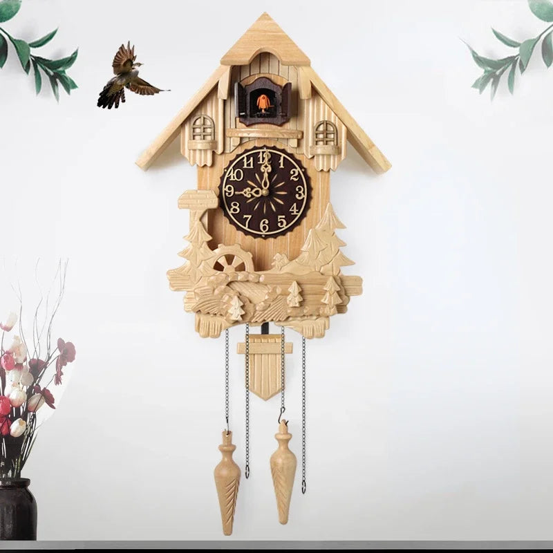 ROMAN - Horloge coucou bois cadran romain