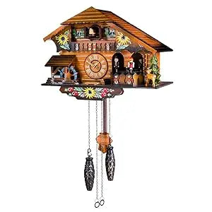 CABANE - Horloge coucou bois chalet