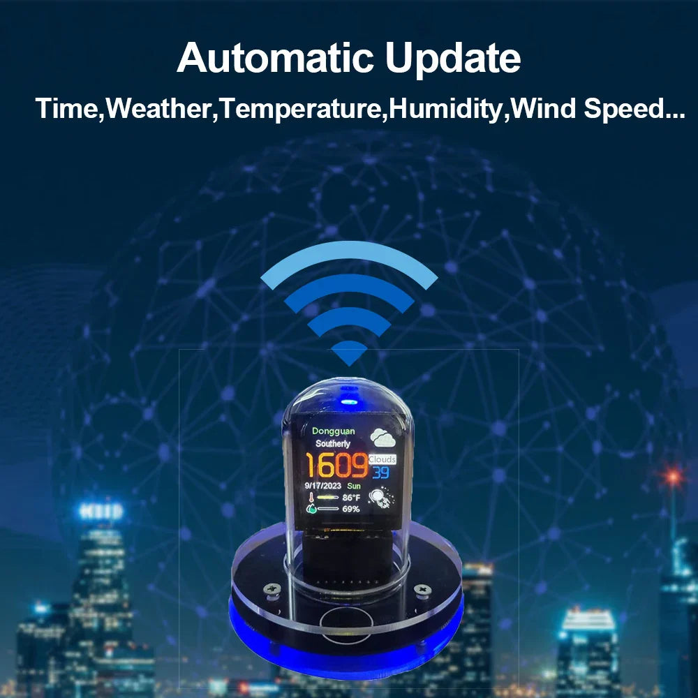 TEMPO - Horloge Nixie mini station météo