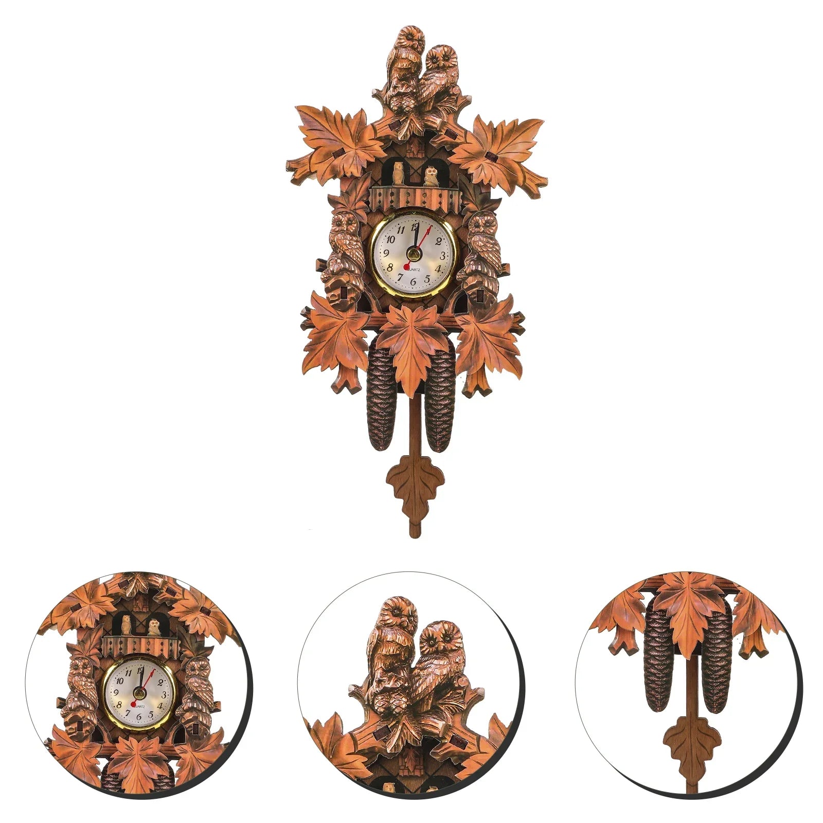 NOCTUA - Horloge coucou hibou vintage
