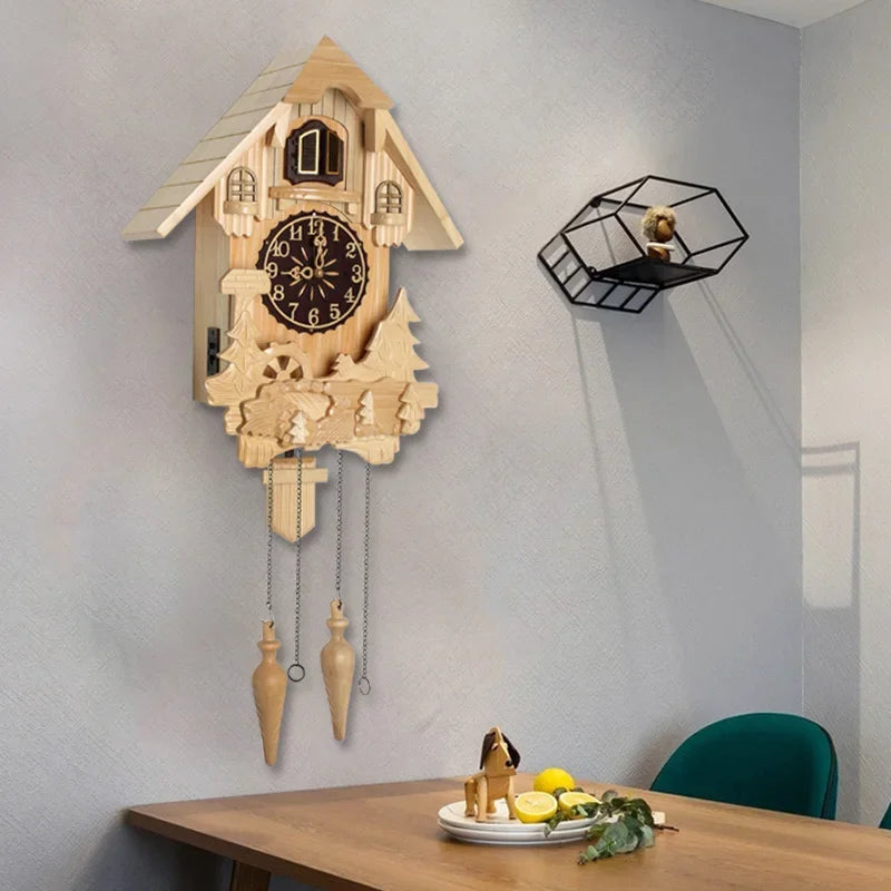 ROMAN - Horloge coucou bois cadran romain
