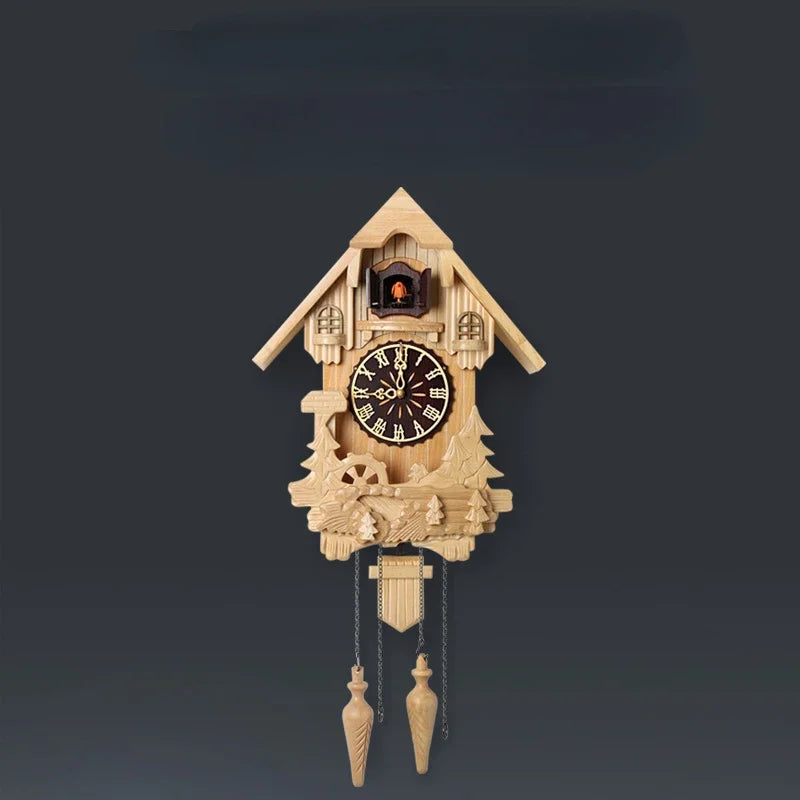 ROMAN - Horloge coucou bois cadran romain