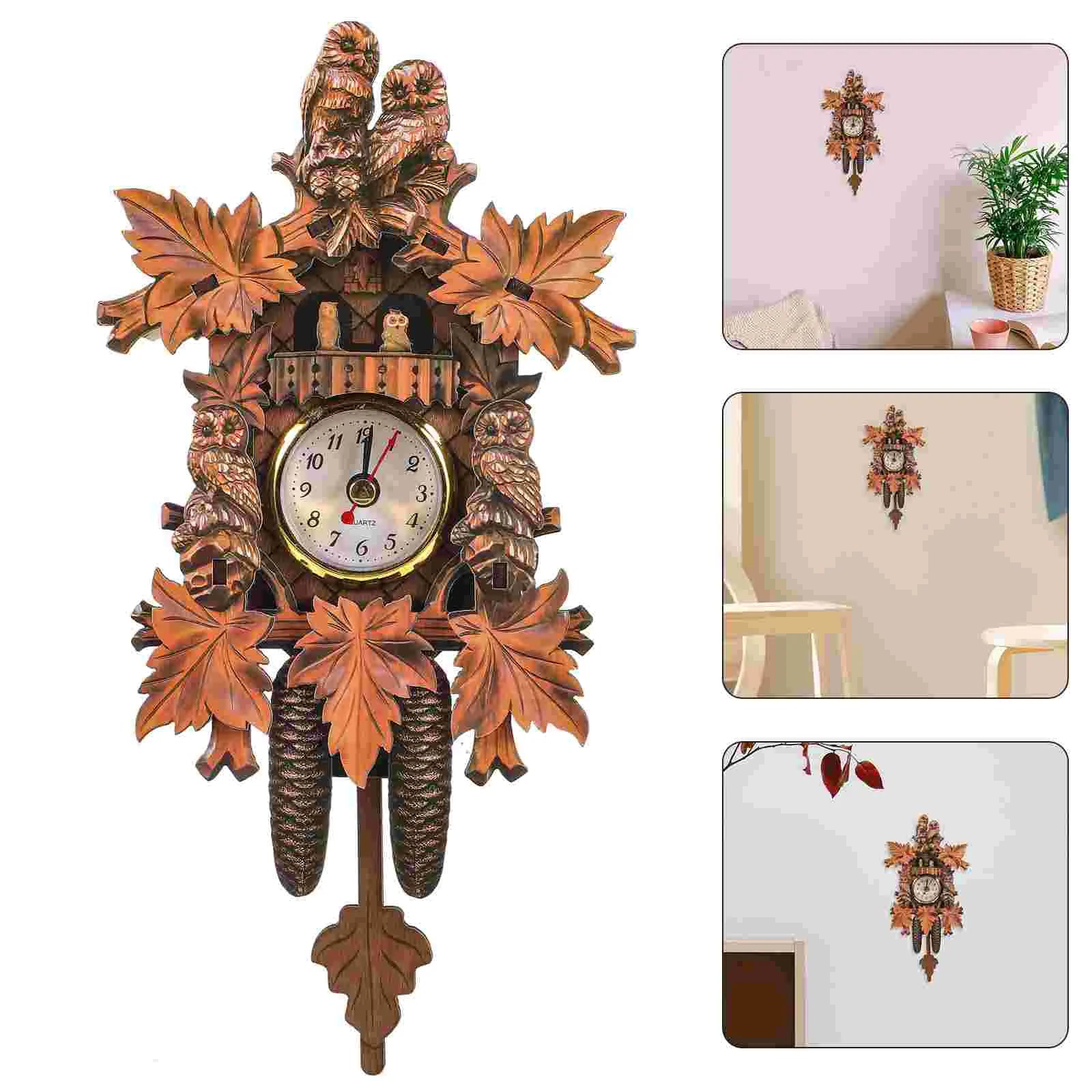 NOCTUA - Horloge coucou hibou vintage