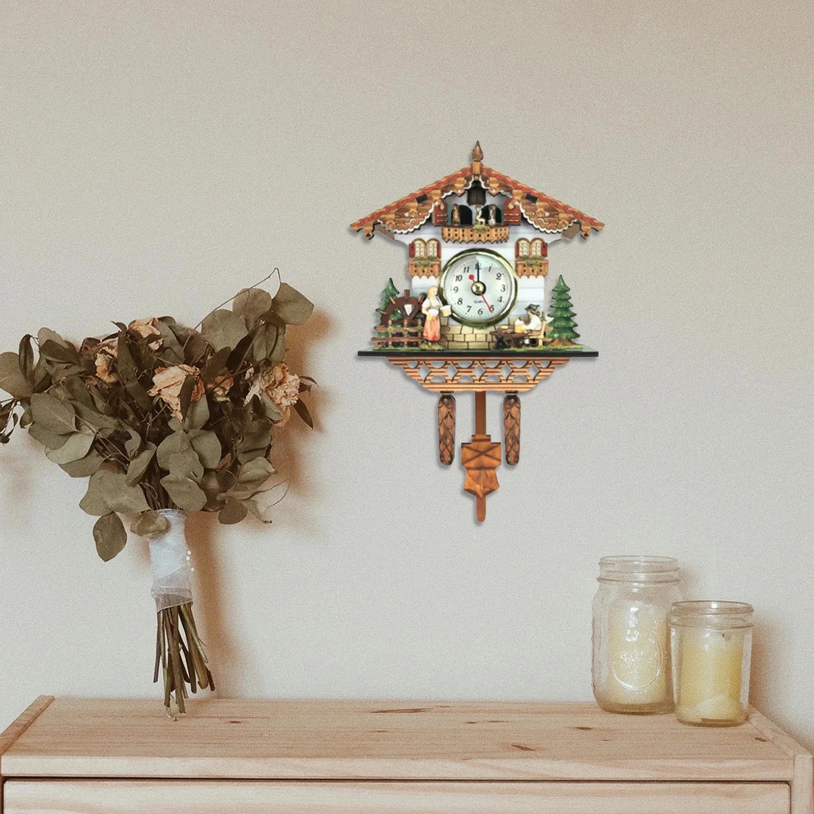 SYLVAN - Horloge coucou forêt maison