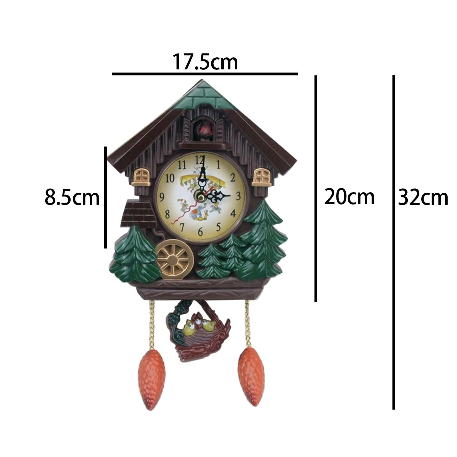 SYLVAN - Horloge coucou forêt maison
