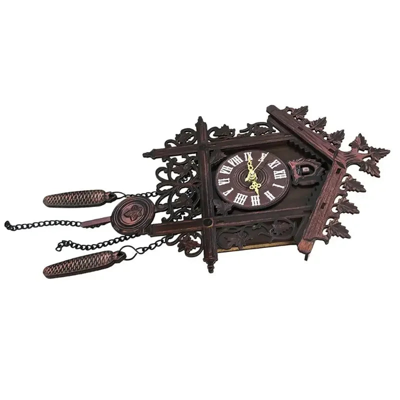 VARDA - Horloge coucou bois vintage