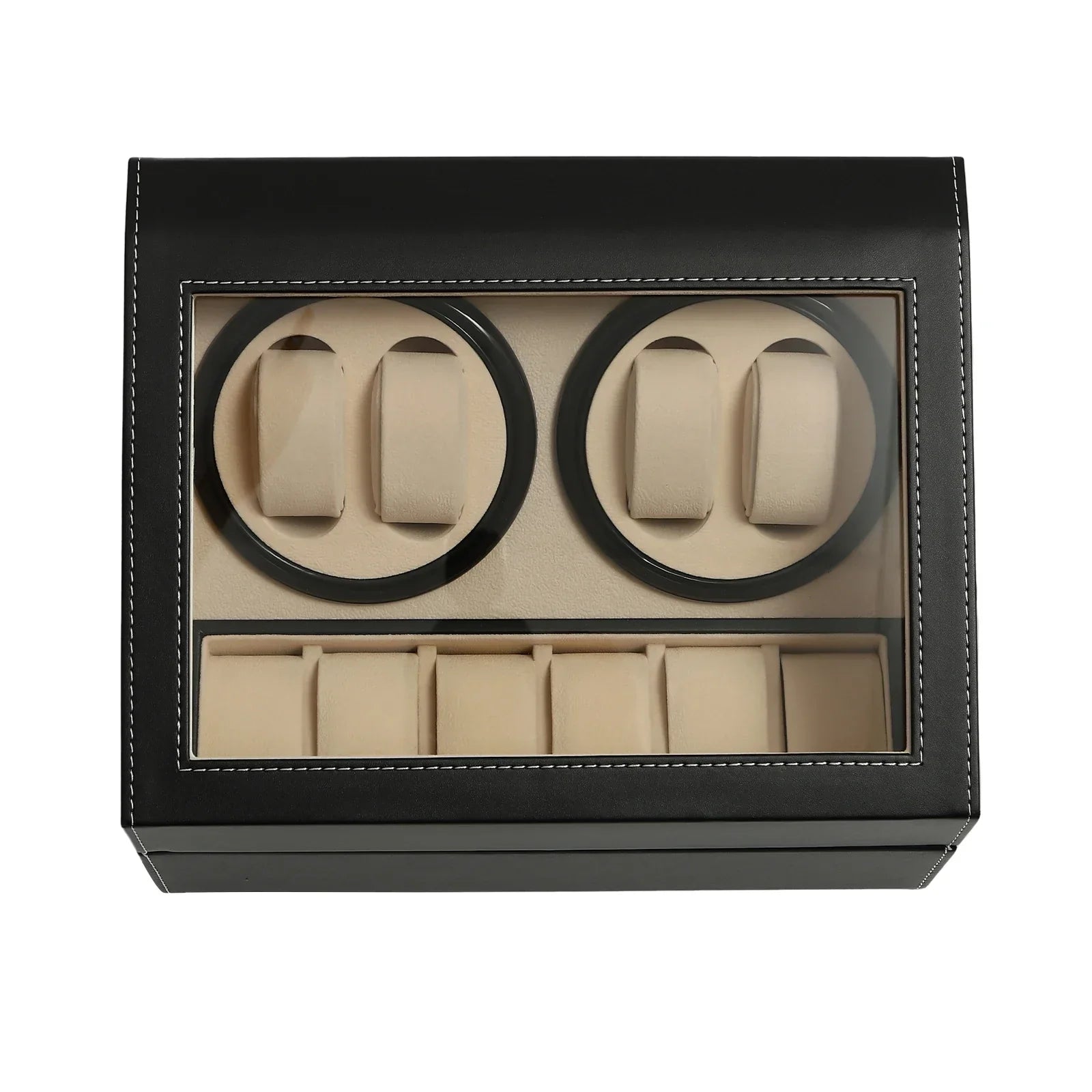 Vitrine Élégante | Boîte à Montres Automatique avec Rotation Silencieuse | Rangement Pratique pour Collectionneurs