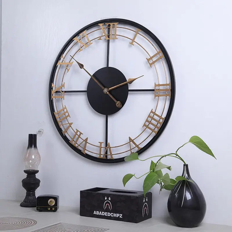 IMPERIA - Grande horloge murale chiffres romains