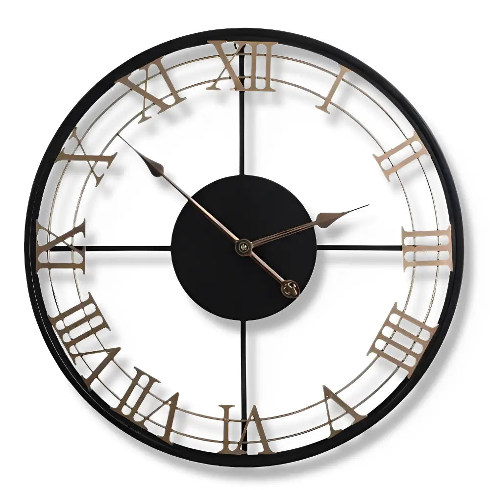 Grande Horloge Murale Design Chiffre Romain
