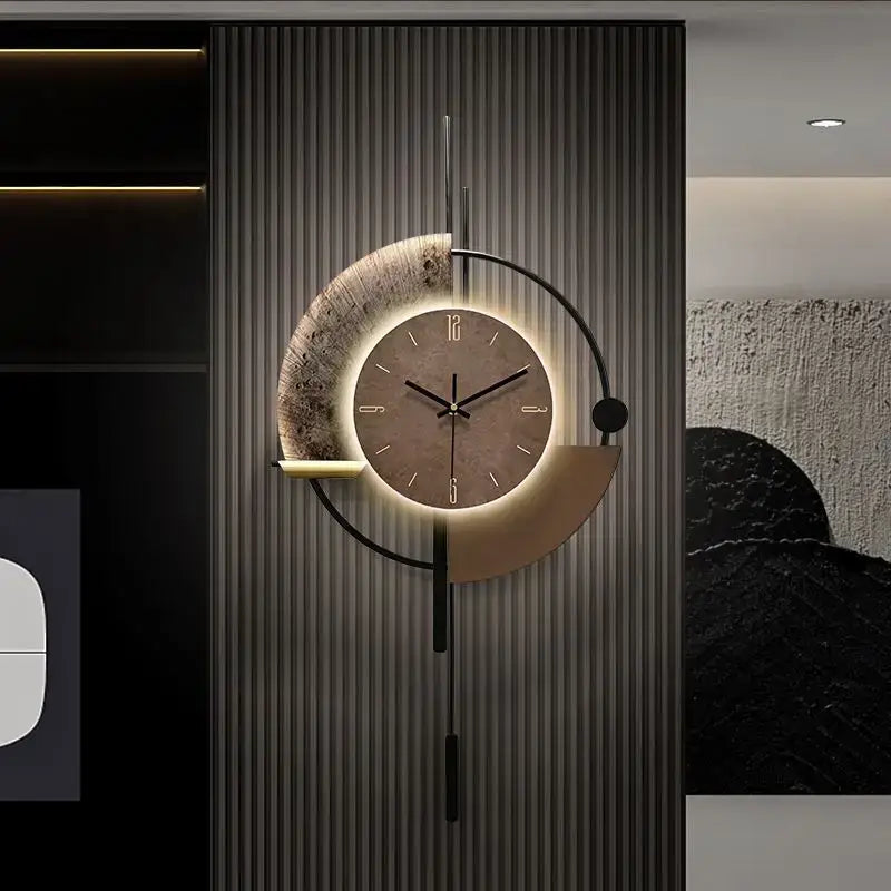 LUMEN - Grande horloge murale lumineuse