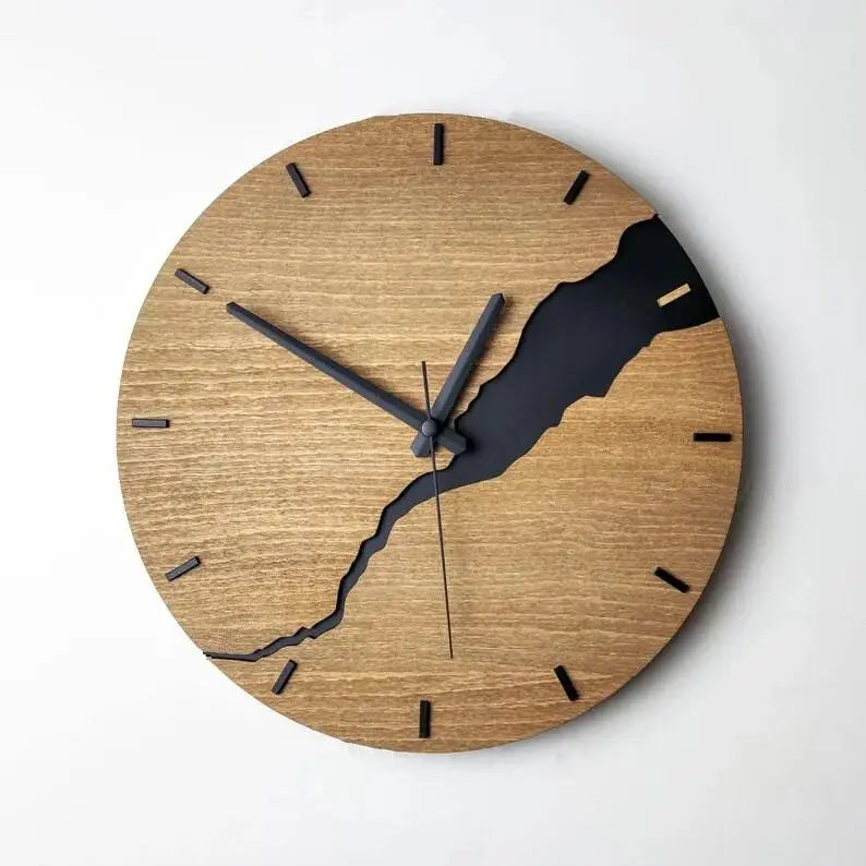BOSCO - Horloge murale bois design