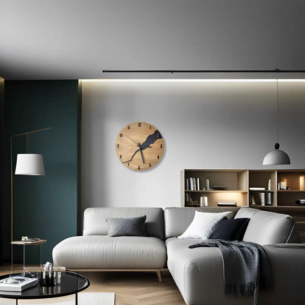BOSCO - Horloge murale bois design