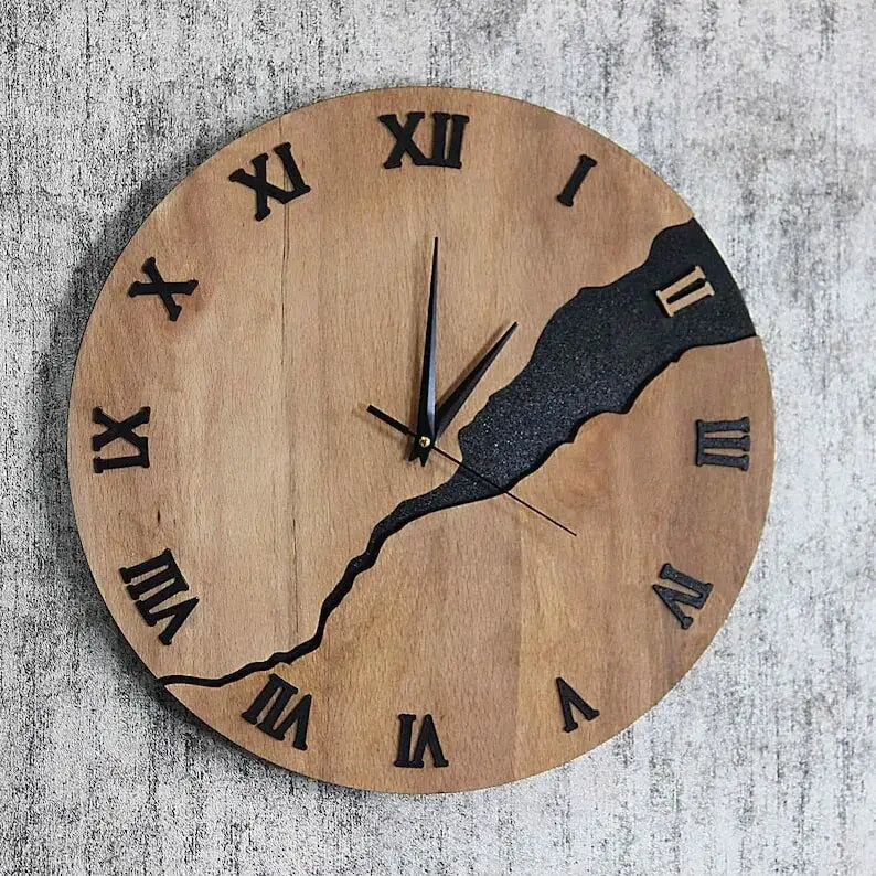 BOSCO - Horloge murale bois design