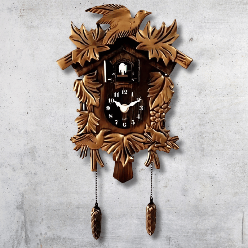 TRADITION - Horloge coucou ancienne 35 cm