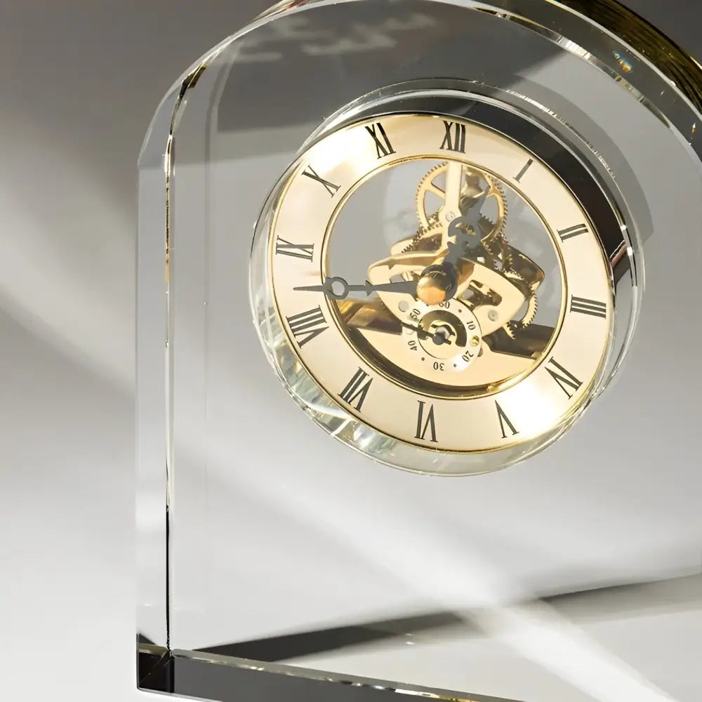 Horloge de Bureau Design Transparente