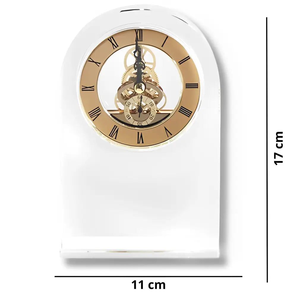 CRISTAL - Horloge de bureau transparente
