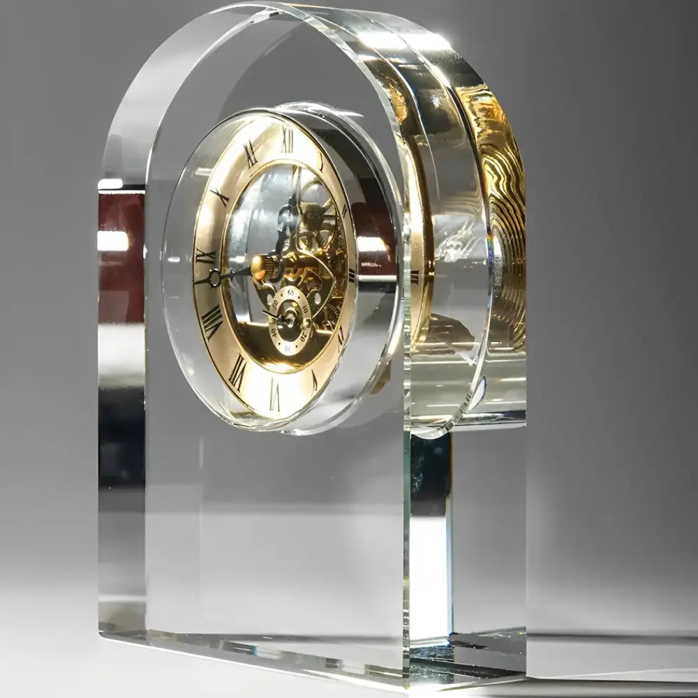 CRISTAL - Horloge de bureau transparente
