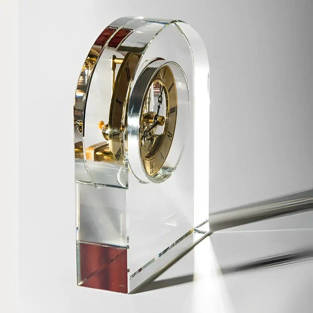 Horloge de Bureau Design Transparente
