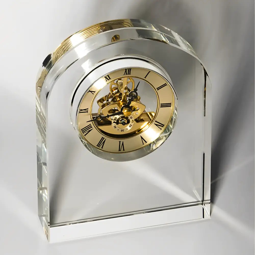 CRISTAL - Horloge de bureau transparente