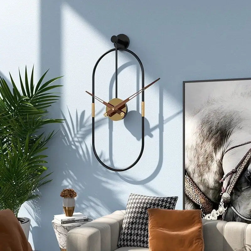 Horloge Murale Design Ovale