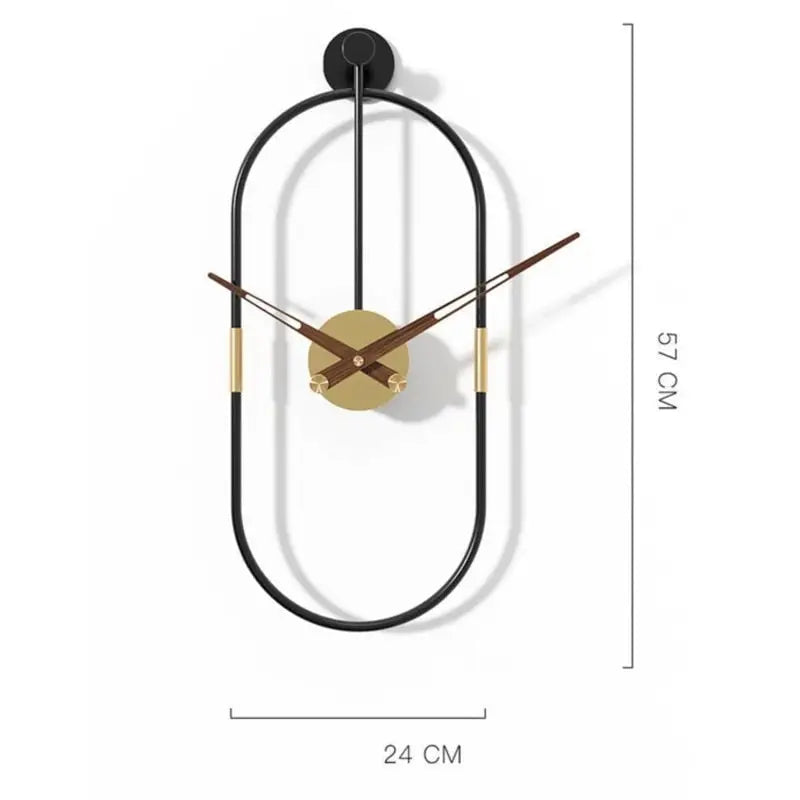 Horloge Murale Design Ovale
