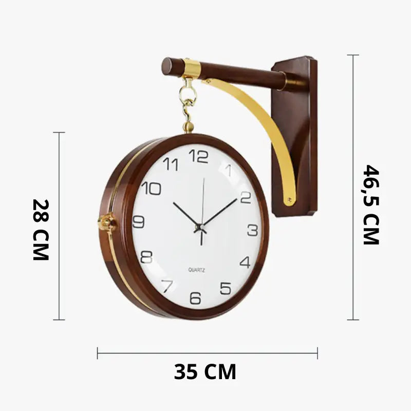 DOMA - Horloge double face décorative