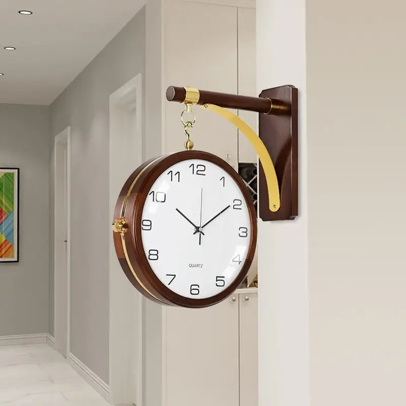 Horloge Double Face Décoration de Salon