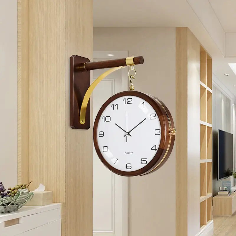 Horloge Double Face Décoration de Salon