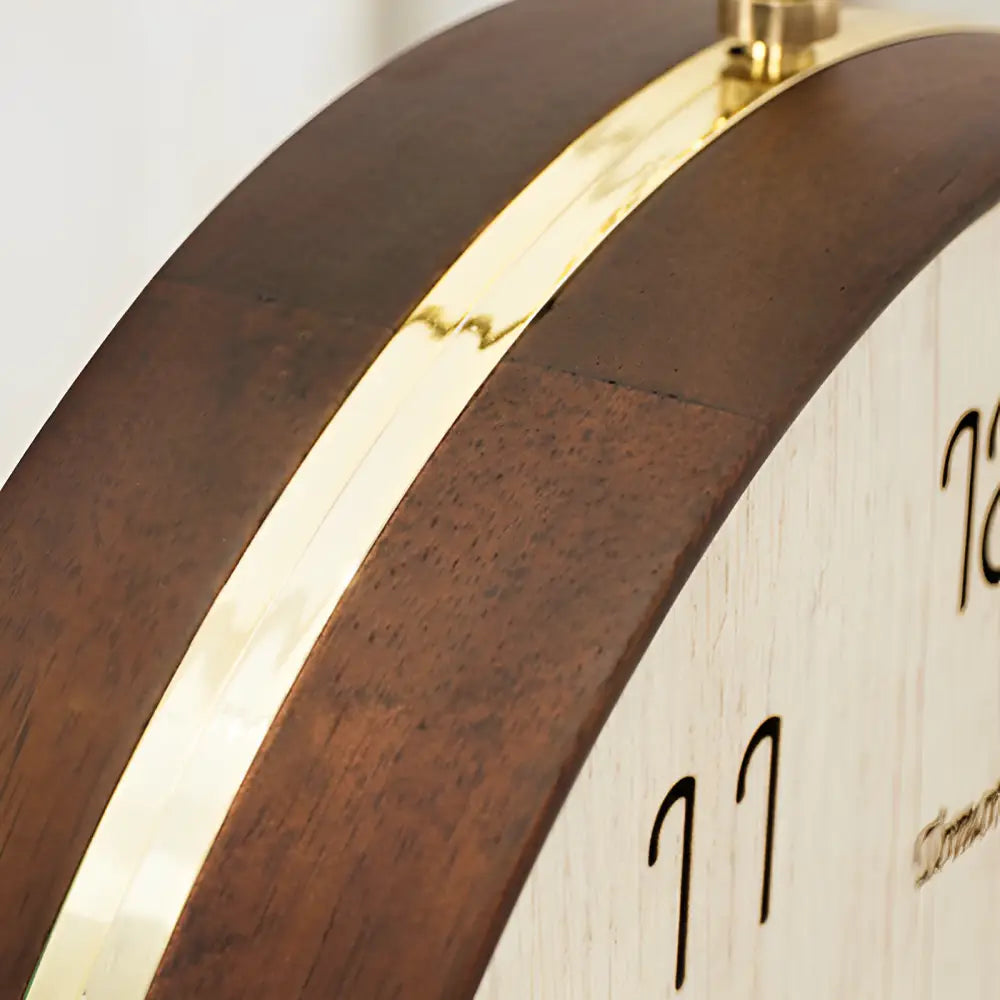 Horloge Double Face en Bois