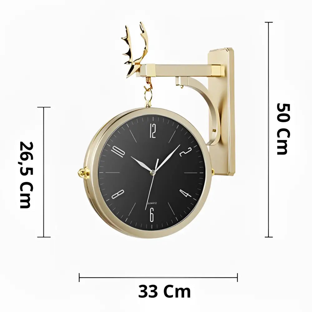 METRO - Horloge double face moderne