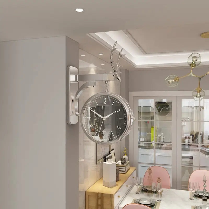 Horloge Double Face Moderne