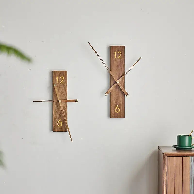Horloge Murale Moderne Bois Massif