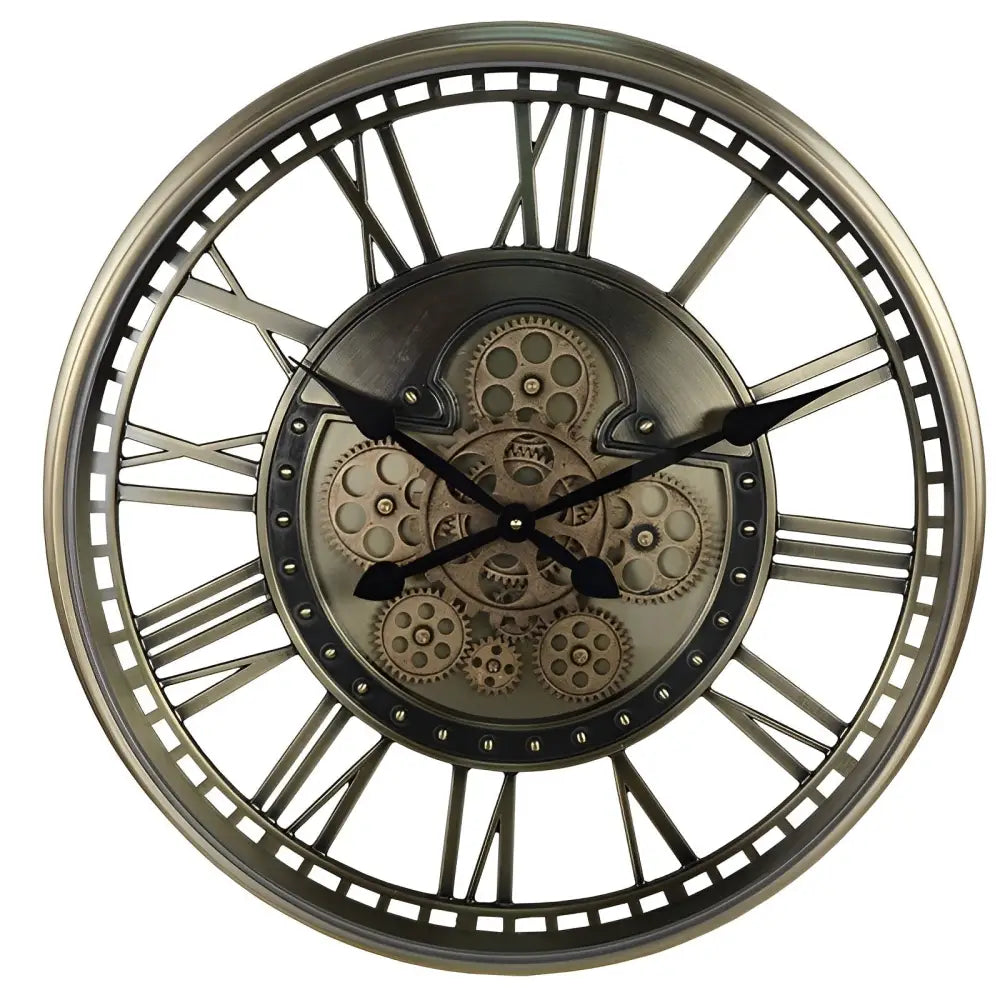 MEKA - Grande horloge murale industrielle