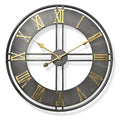 Horloge Murale Déco Loft Métal Vieilli