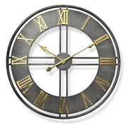 CAMDEN - Horloge murale loft métal vieilli 60 cm