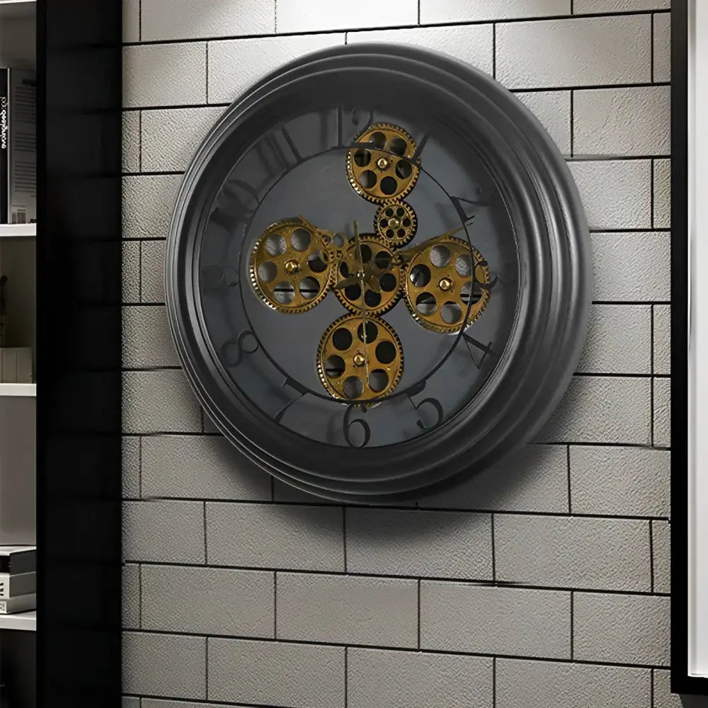 MECANICA - Horloge murale style atelier