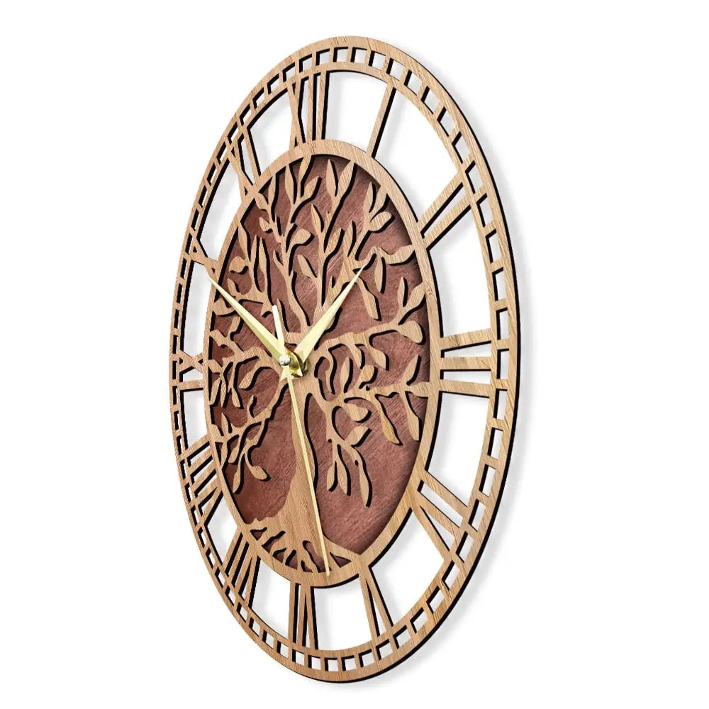 SYLVA - Horloge murale arbre de vie 30-40 cm