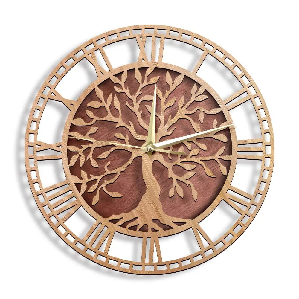 SYLVA - Horloge murale arbre de vie 30-40 cm