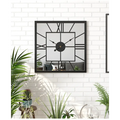 Horloge Murale Carrée Miroir