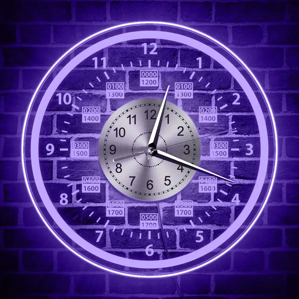 HALO LED - Horloge murale rétroéclairée