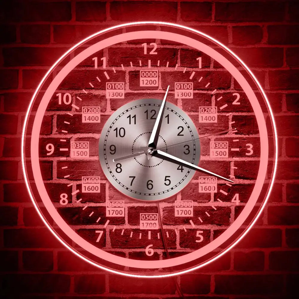 HALO LED - Horloge murale rétroéclairée